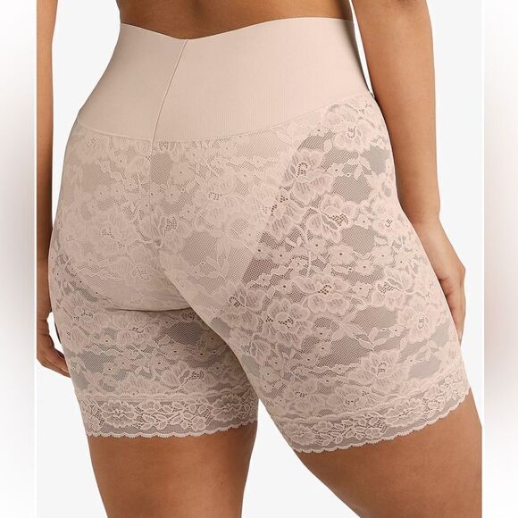 NWT Women's Tame Your Tummy Lace Shorty Shorts DMS095 - Picture 4 of 14